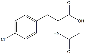 2-acetamido-3-(4-chlorophenyl)-propionic acid Structure