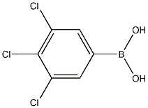 3,4,5-三氯苯硼酸, , 结构式