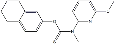 N-(6-methoxy-2-pyridyl)-N-methylaminothioformic acid (5,6,7,8-tetrahydro)-2-naphthyl ester