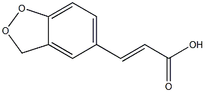3,4二氧亚甲基肉桂酸,,结构式