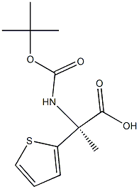 BOC-L-2-噻吩丙氨酸, , 结构式