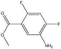 5-氨基-2,4-二氟苯甲酸甲酯, , 结构式