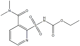 2-ethoxycarbonylaminosulfonyl-N,N-dimethylnicotinamide 化学構造式