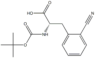 BOC-D-2-氰基苯丙氨酸, , 结构式