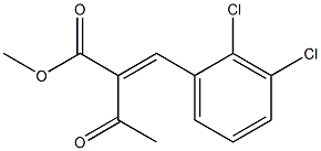 Methyl 2-(2,3-dichlorobenzylidene)-2-acetylacetate Structure