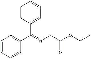 N-diphenylmethylene glycine ethyl ester Structure