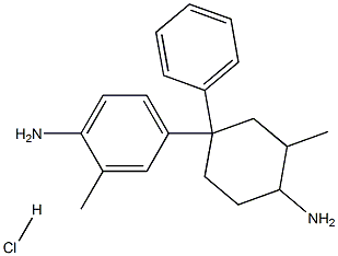 4,4-二氨基-3,3-二甲基-二苯基-环己烷盐酸盐,,结构式