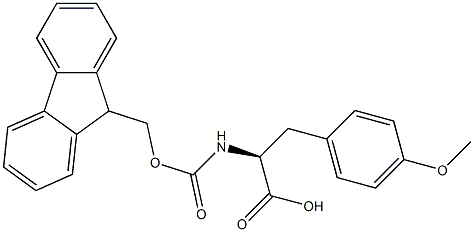 FMOC-D-4-甲氧基苯丙氨酸 结构式