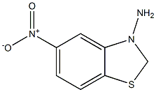 3-氨基-5-硝基苯并噻唑 结构式