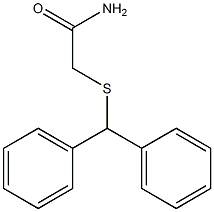 2-[(二苯甲基)硫基]乙酰胺, , 结构式