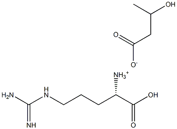3-羟基丁酸精氨酸盐,,结构式
