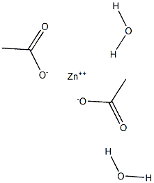 二水醋酸锌,,结构式