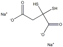 二巯基丁二酸钠,,结构式