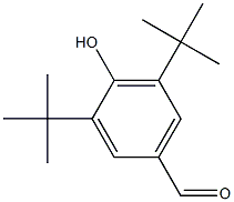 3,5-二叔丁基对羟基苯甲醛, , 结构式