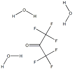 六氟丙酮三水化合物,,结构式