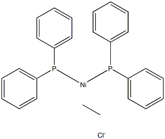 Bis(diphenylphosphino)ethane-nickel(II)chloride Structure