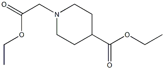 Ethyl 1-ethoxycarbonylmethylpiperidine-4-carboxylate Struktur