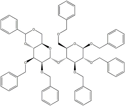  1,2,3,6-Tetra-O-benzyl-4-O-(2,3-di-O-benzyl-4,6-O-benzylidene-a-D-mannopyranosyl)-b-D-glucopyranoside