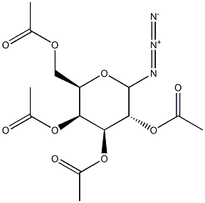 2,3,4,6-Tetra-O-acetyl-D-galactopyranosylazide Structure