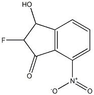 2-Fluoro-3-hydroxy-7-nitro-1-indanone 化学構造式