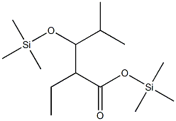 Trimethylsilyl 2-ethyl-3-trimethylsilyloxy-4-methyl-valerate