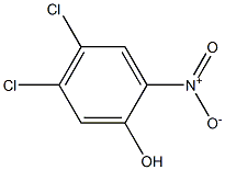 4,5-Dichloro-2-hydroxynitrobenzene Struktur