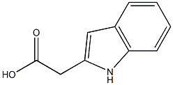 Indol-2-ylacetic acid 97% 结构式