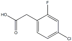 2-氟-4-氯苯乙酸, , 结构式