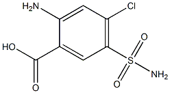 4-CHLORO-5-SULFAMYLANTHRANILIC ACID Struktur