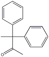 3,3-ジフェニル-2-ブタノン 化学構造式
