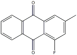 4-fluoro-2-methylantha-quinone Structure
