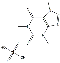 硫酸咖啡鹼, , 结构式