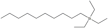 癸基三乙基矽烷, , 结构式