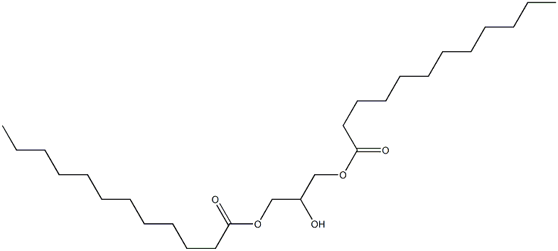 甘油1,3-二月桂酸酯, , 结构式