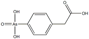 p-carboxymethylphenyl-arsonic acid Struktur