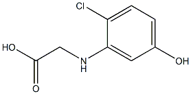 2-chloro-5-hydroxyphenylglycine Structure