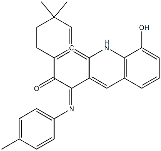 2,2-dimethyl-6-(4-methylphenylimino)-3,4,5,6-tetrahydro-2H-naphtho(1,2-b)oxin-5-one Structure