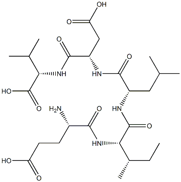 glutamyl-isoleucyl-leucyl-aspartyl-valine Struktur
