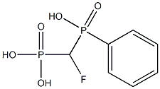 (fluoro(hydroxyphenylphosphinyl)methyl)phosphonic acid Struktur