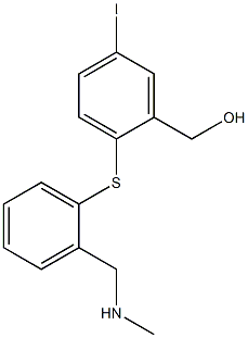 5-iodo-2-((2-((methylamino)methyl)phenyl)thio)benzyl alcohol