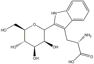 2-(mannopyranosyl)-tryptophan Structure