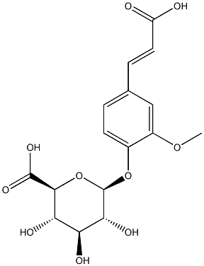 ferulic acid beta-glucuronide Struktur