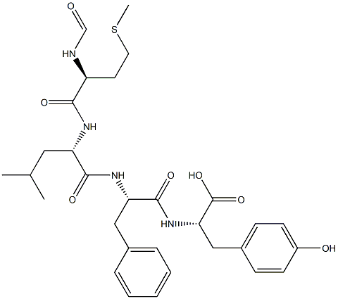 N-formylmethionyl-leucyl-phenylalanyl-tyrosine Structure