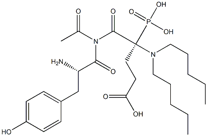 acetyl-phosphotyrosyl-N,N-dipentylglutamamide Struktur