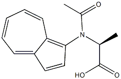 acetyl-(1-azulenyl)-alanine Struktur