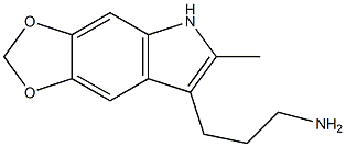 2-methyl-3-(gamma-aminopropyl)-5,6-methylenedioxyindole Structure