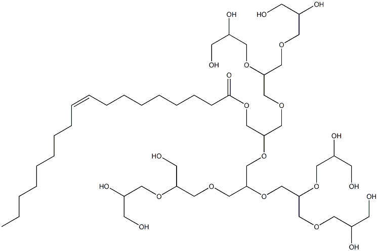 decaglycerol monooleate Struktur