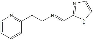 2-(((imidazol-2-ylmethylidene)amino)ethyl)pyridine Struktur