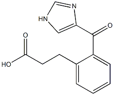 2-(4-imidazoyl)hydrocinnamic acid Structure