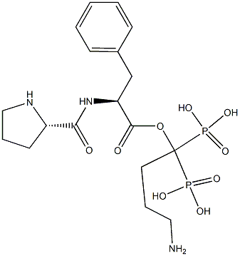 prolyl-phenylalanyl-alendronate